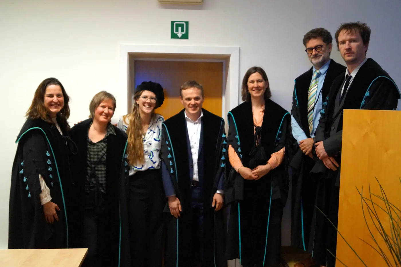 Laure Van Den Bulcke with her PhD jury