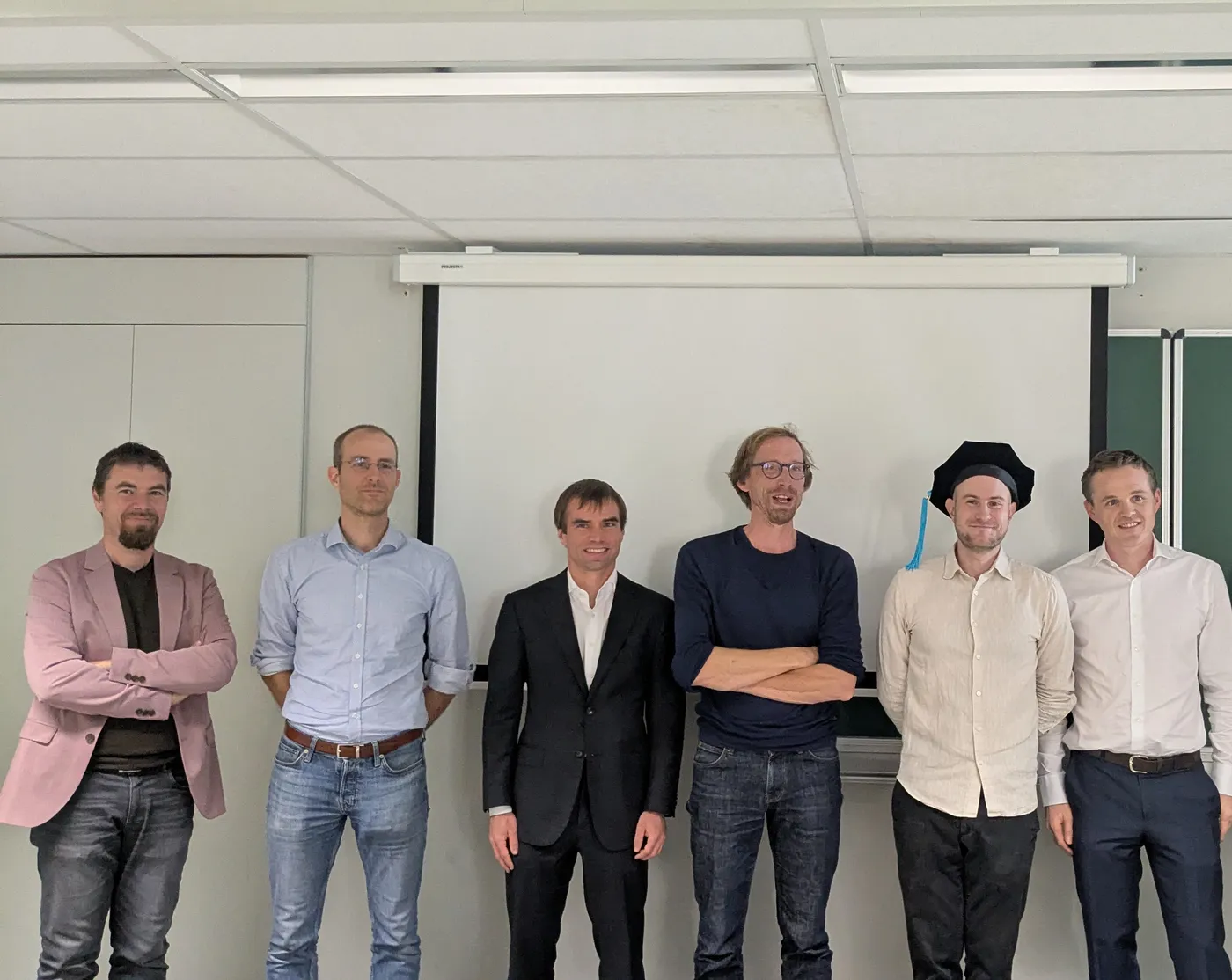 Gaetan De Waele at his PhD defence
